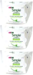 Simple Kind To Skin Micellar Cleansing Wipes 25 Pack X 3