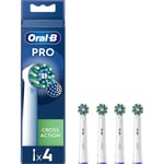 Oral-B Pro Cross Action Electric Toothbrush Head White Pack of 4 EB50RX-4