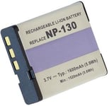 Kompatibelt med Casio Exilim EX-ZR300RD, 3.6V (3.7V), 1400 mAh