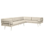 Cinas - Rio 4 personer Loungesoffa Sand dynor/Sandy Grey Aluminium