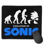 Evolution of Sonic The Hedgehog Customized Designs Non-Slip Rubber Base Gaming Mouse Pads for Mac,22cm×18cm， Pc, Computers. Ideal for Working Or Game