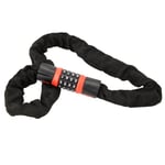 4 Digit Combination Code Lock Anti-theft Steel Chain Fo Red And Black