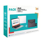 Pack PC Ultra-Portable Asus Vivobook E410MA-BV969WS 14" Intel Celeron 4 Go RAM 64 Go eMMC Blanc + Housse+ Souris filaire