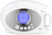 Swan Rapid Water Boiler 600ml With LCD Analogue Clock And Alarm, 850W - White