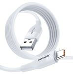 Joyroom USB-kabel - USB Typ C för snabbladdning/dataöverföring 6A 1m vit (S-1060M12)