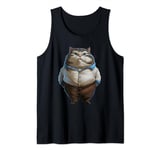 Funny Fat Cat Art Design Fat Kitten Cat Lover Tank Top