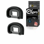 Ex-Pro 2Pack Replacement Eye-piece cap/Eyecup [EC-II] for Canon EOS 1N 1N RS