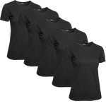 Clique T-shirt Dam 5-pack Svart