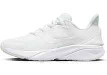 NIKE Star Runner 4 NN (GS) Sneaker, White/White-White-Pure Platinum, 4 UK