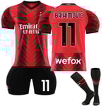 AC Milan Hemmafotbollströja Barn 2023-2024 Nr 11 Ibrahimovic 22