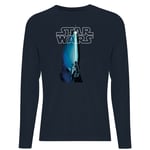 Star Wars Classic Lightsaber Men's Long Sleeve T-Shirt - Navy - M - Navy