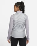 Womens Nike Therma Fit Down Running Gilet Vest Packable Grey Size M UK 12-14