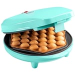 Bestron Gaufrier à bubble, gaufres pour gaufres à bulles à remplir de glace, de chocolat ou de fruits, avec feu de signalisation et revêtement antiadhésif, 700 watts, couleur: menthe