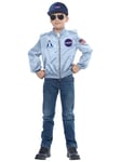 NASA Astronaut Spaceman Apollo Book Week Child Girls Boys Costume Flight Jacket