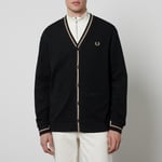 Fred Perry Contrast-Tipped Cotton-Piqué Cardigan - L