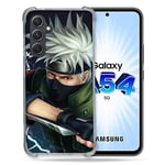 Cokitec Coque Renforcée en Verre Trempé pour Samsung Galaxy A54 5G Manga Naruto Kakashi