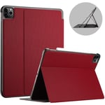 ProCase for iPad Pro 12.9 Case 2020 Release, 4th Generation, Shockproof Folio Cover Slim Lightweight Protective Book Case -Red