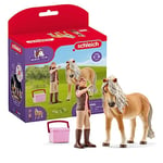 Schleich 41431 Horse Groomer with Island Pony Mare, ages 5+, HORSE CLUB - Playset, 3 parts, exclusively at Amazon
