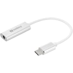 Sandberg Adapter USB-C til Jack-stik 3,5 mm - Hvit
