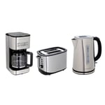 Pack CONTINENTAL EDISON : Cafetière filtre programmable CF12TIX + Bouilloire B17IX + Grille-pain GP2FIX - Inox