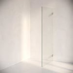 Duschvägg Waterframe Modell 19 90x200 Glas Brons/Svart Matt