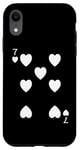 iPhone XR Seven (7) of Hearts Poker Card Playing Card Blackjack Card Case