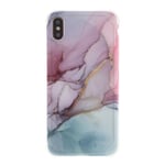 Marble Pattern iPhone XS Max kuori - Pinkki