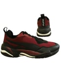 Puma Thunder Spectra Chunky Burgundy Lace Up Casual Mens Trainers 367516 03 B89C Leather - Size UK 4
