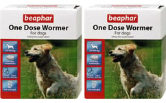 Beaphar One Dose Wormer For Dogs Large Dog 4 Tablets, 2 Pack Deal
