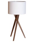 Vega bordslampa 55 valnöt/vit