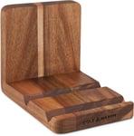Cole & Mason Buckland Acacia Wood Recipe Book & Tablet Holder 2 Resting Position