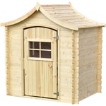Cabane enfant exterieur 1.1m2 - Maisonnette en bois pour enfants sans plancher - Cabane bois enfant 146x112xH152cm - Maison enfant exterieur Timbela
