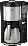 Melitta - Coffee Machine, Timer & Descaling Program, 1.25L Jug, 1080W, Black