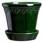 Bergs Potter Köpenhamn Kruka Grön, 14 cm Grön Keramik