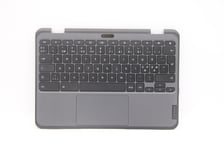 Lenovo Chromebook 300e 3 Keyboard Palmrest Top Cover Norwegian Black 5M11C94772