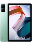 Xiaomi Tablette REDMI Pad 4 128 + Etui Feutrine, Chargeur 22,5 W Inclus, écran 10,61", Batterie 8000 mAh, Caméra arrière de 8MP, Vert Menthe