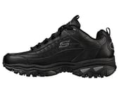 Skechers Men's Energy Afterburn Lace-Up Sneaker, Black Grey, 12 UK