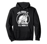Lawn Mowing Lawn Tractor Costume Funny Lawn Mower Pullover Hoodie