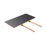 FDB Mobler C35 iläggsskiva 95x45 cm black-oak nature lacquered