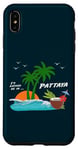Coque pour iPhone XS Max Pattaya Thaïlande Palmier Walking Street Souvenir GoGo Bar