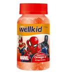 Vitabiotics Wellkid Vitamin D & Omega-3 - 50 Vegan Soft Jellies Marvel Edition
