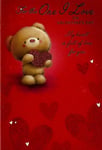ONE I LOVE VALENTINE CARD IDEAL FOR HUSBAND WIFE GIRLFRIEND BOYFRIEND VALENTINES