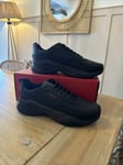 Hugo Boss Footwear Block Runn Black/ Red Trainer Size Uk 11