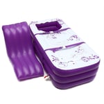 ASPZQ Inflatable Bath Bathtub SPA PVC Folding Portable for Adults With Air Pump Household Inflatable Tub 165x85x45cm Large Size (Color : Purple)
