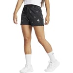 adidas Women Seasonal Essentials Monogram Graphic Fleece Short Shorts, XXS