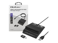 Qoltec Intelligent Smart Id Scr-0636 - Smart-Kortläsare - Usb-C, Usb 2.0