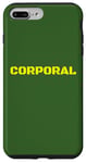 Coque pour iPhone 7 Plus/8 Plus Caporal militaire officier des forces armées imprimé au dos