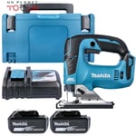 Makita DJV182 18V LXT Brushless Jigsaw With 2 x 5.0Ah Batteries, Charger & Case