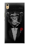 Funny Gangster Mafia Monkey Case Cover For Sony Xperia XA1 Ultra