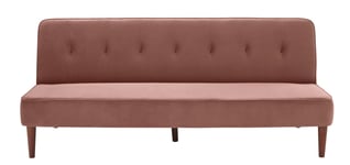 Habitat Odeon Velvet 2 Seater Clic Clac Sofa Bed - Pink